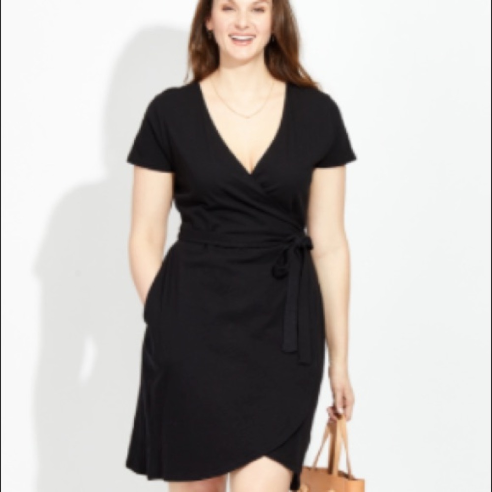 Pact Tulip Wrap Dress